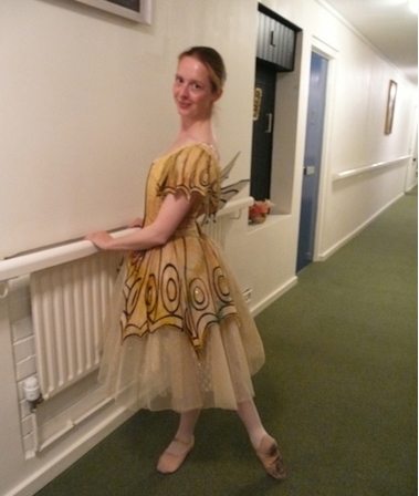 Chelsea Ballet dancer preparing for the show