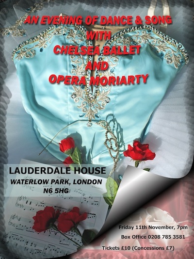 Chelsea Ballet poster for November 2011  performance at Lauderdale House image