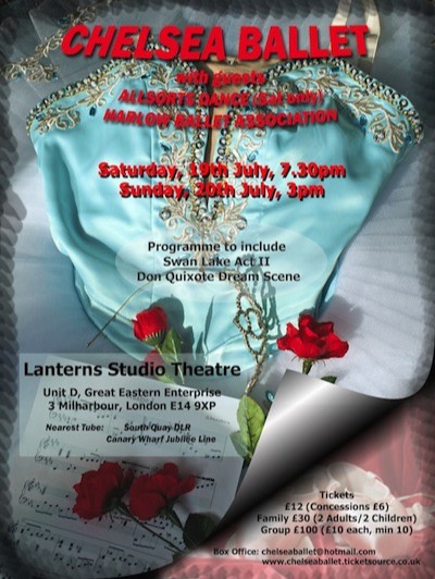 Chelsea Ballet poster for 2014 performance