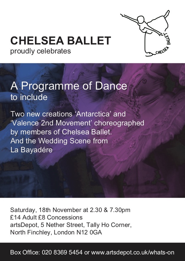 Chelsea Balle performance details postcard format for 2023