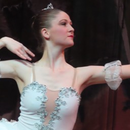 Chelsea Ballet dancer dancing The Frost Variation from The Season