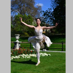 Chelsea Ballet dancer doing a Grand Jete 